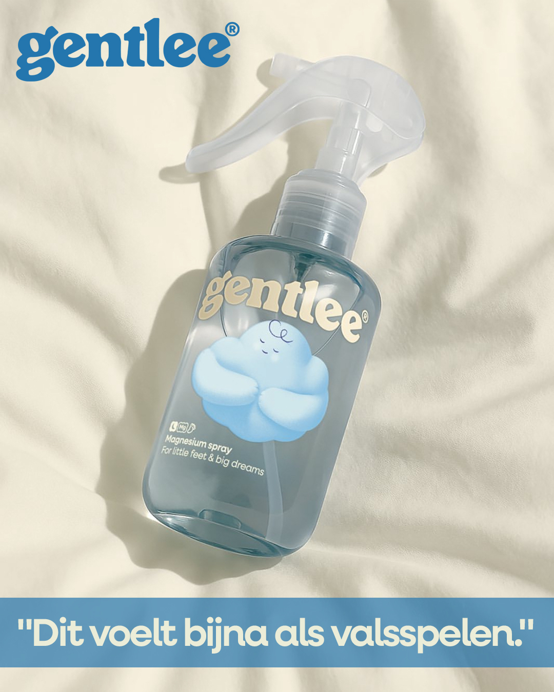 Gentlee magnesium spray product ad