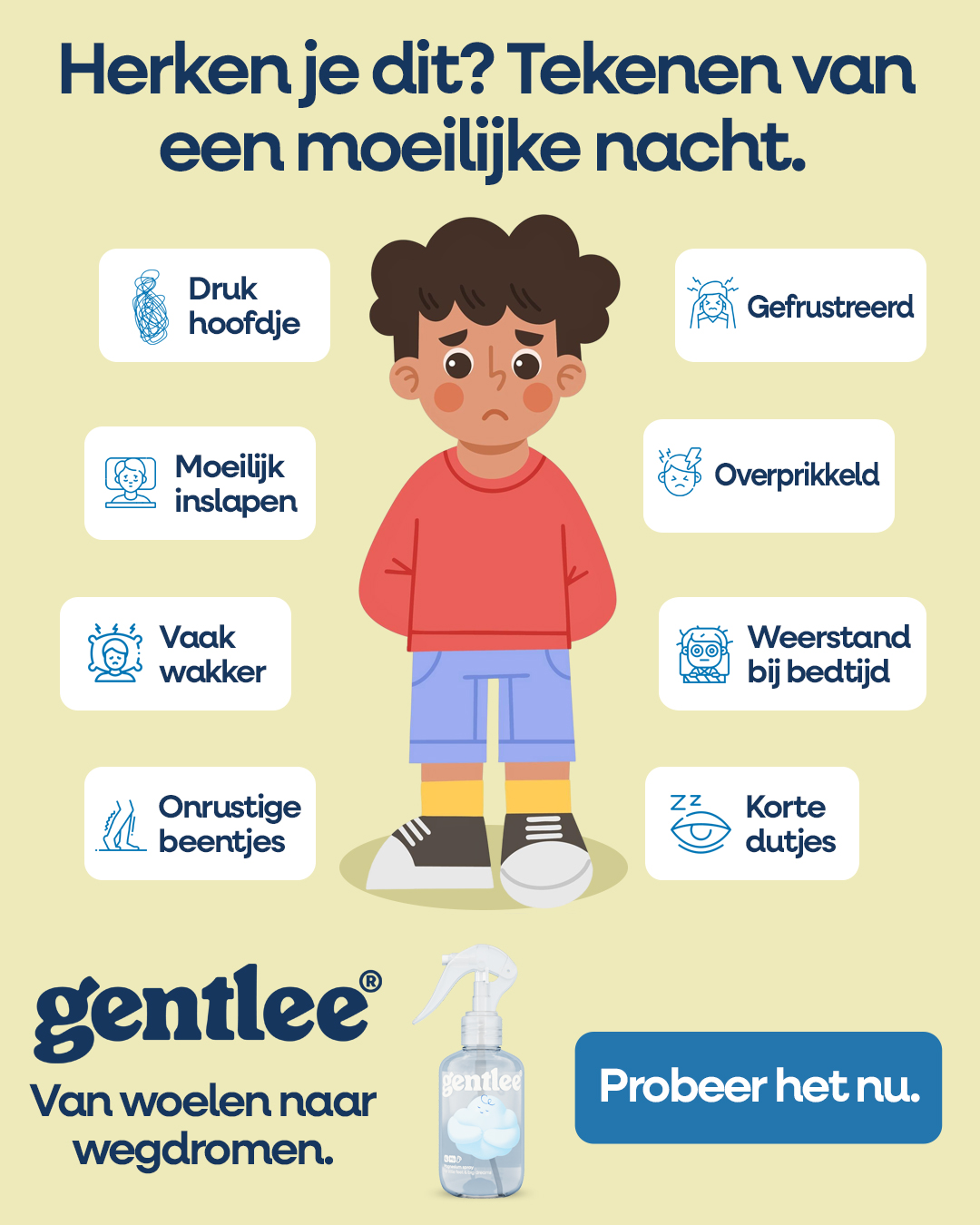 Gentlee bedtime routine ad creative